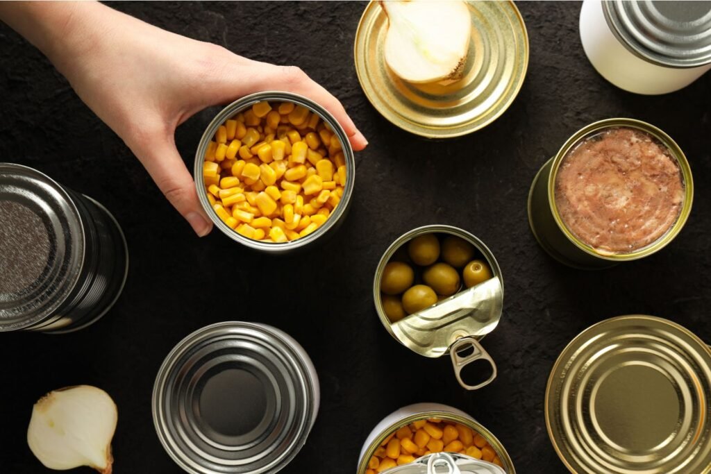 Canned food products from sustainable agricultural processing