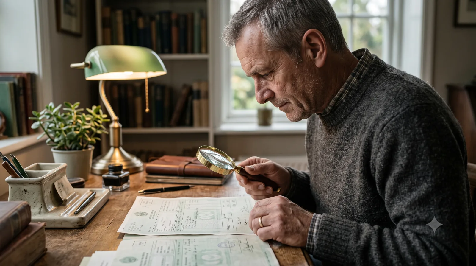 Checking an official payment receipt for the Green Property Certificate fee
