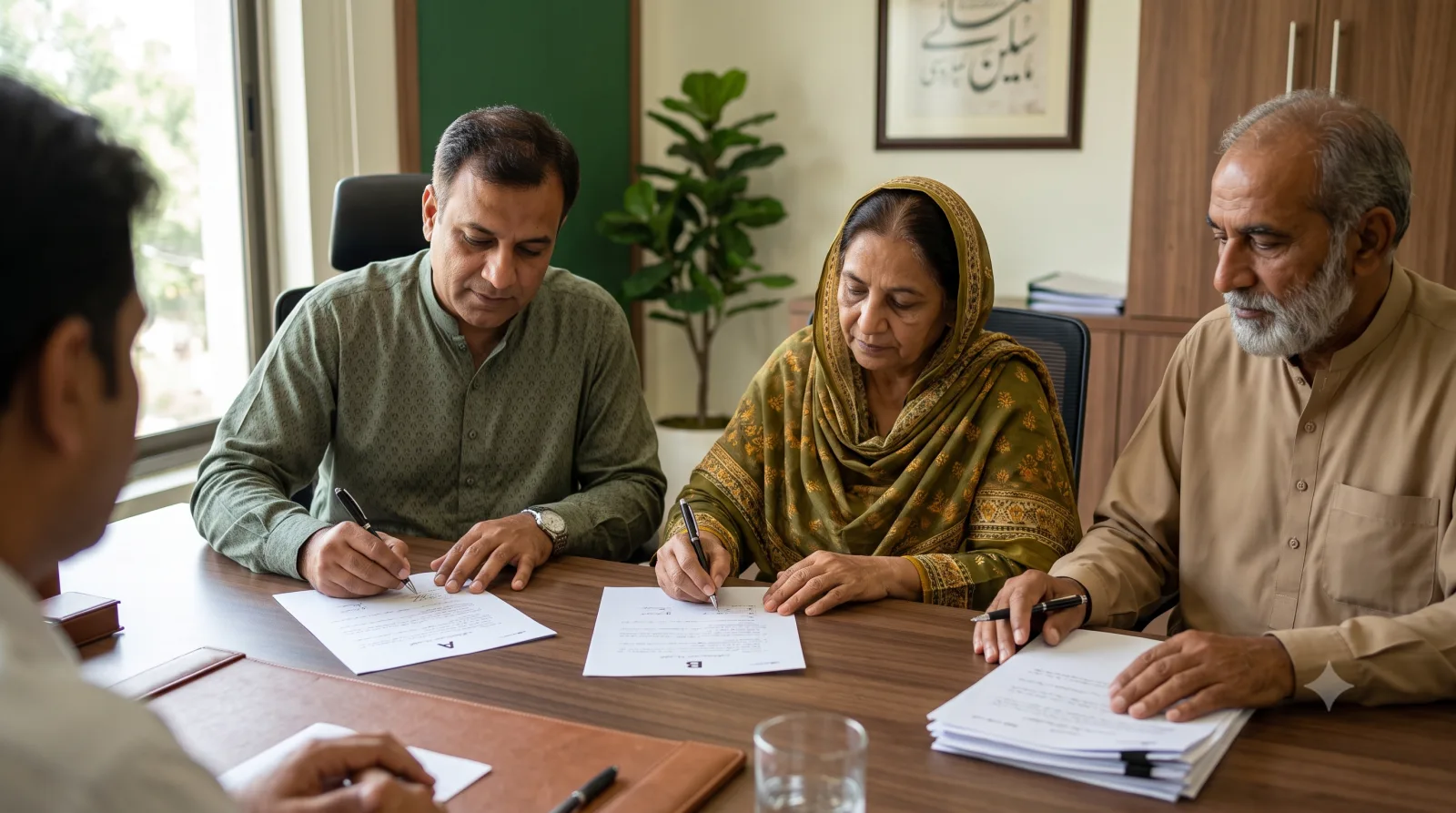 Co-owners of a joint holding signing written consent documents